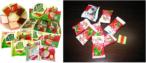 Cutting and pillow packaging