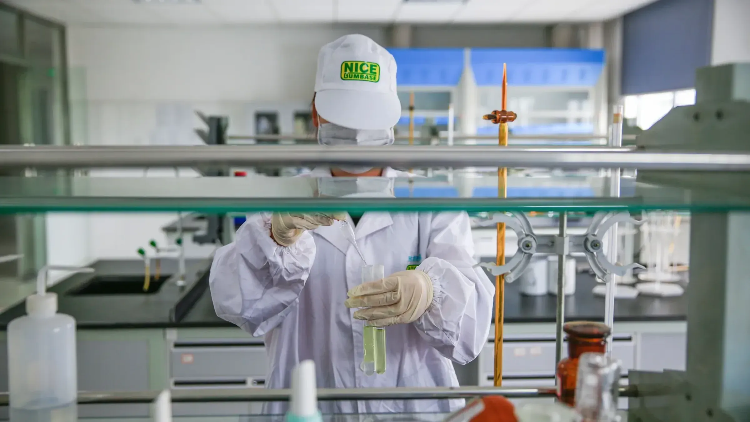 Gum base manufacturing line